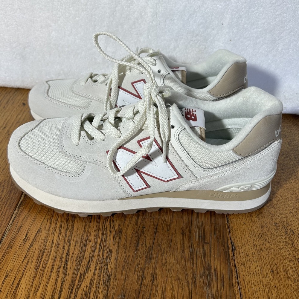 New Balance Womens Size 11 M's 9.5 Beige 574 Athletic Sneaker Shoes